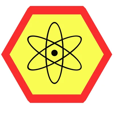 Знак радиации - привлекательный фон для вашего рабочего стола